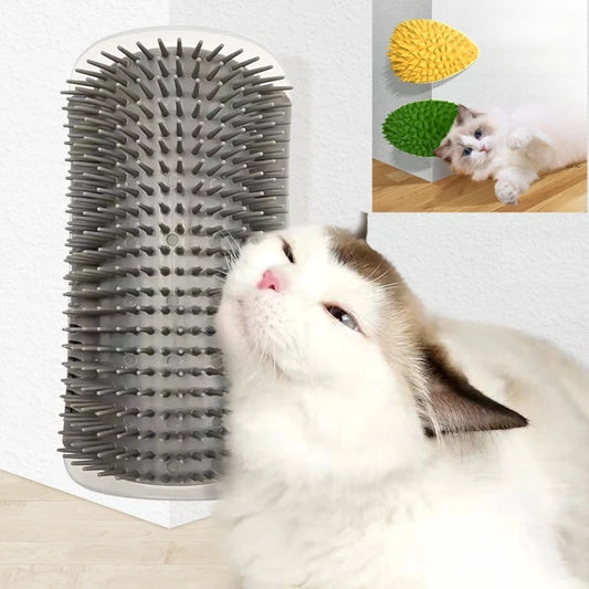 Corner Cat Scratcher & Massager – Wall-Mounted Self-Grooming Station for Cats - Pet Pampers Store