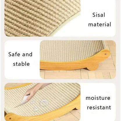 Cat Scratching Pad Wooden Cat Scratch Board Detachable Multifuction Cats Sleeping Bed Kitten Grinding Claw Toys Pet Supplies - PetPamper